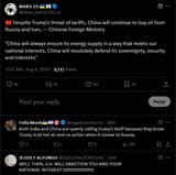 Despite Trump&#039;s threat of tariffs, China will continue to buy oil from Russia and Iran, — Chinese Foreign Ministry 04-08-2025
