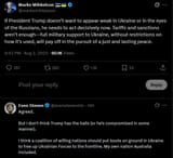 markomihkelson 03-08-2025 If President Trump doesn’t want to appear weak in Ukraine or in the eyes of the Russians, he needs to act decisively now