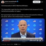 US Ambassador to NATO Matthew Whitaker 04-08-2025 &#039;It&#039;s impossible to get into the mind of Vladimir Putin because it&#039;s sick, twisted and not logical&#039; HD