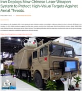 chinese laser weapons iran