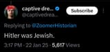 captive dreamer hitler was jewish
