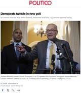 2025-07-26 - Democrats tumble in new poll - POLITICO
