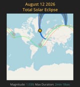 Earthquake eclipse