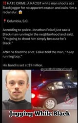 jogger shot by white