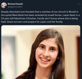 IDF abducts Palestinian Christian girl