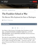 frankfurt school ww2