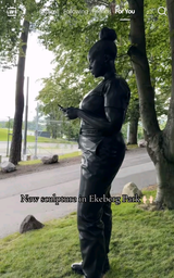 Nigger statue in Sweden