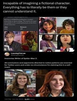 Ugly women in media Spider-man Scooby Doo TMNT Self insert