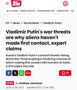 aliens fear Putler