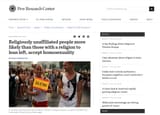 Atheists more likely to be hard left faggots FN