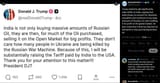 Trump stated he will significantly raise tariffs on India, arguing that India shows no concern for Ukrainian casualties and continues to buy 04-08-2025 Russian oil