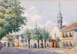 [Lost Christian Civilization] Das Beethovenhaus am Grinzinger Platzl, 1911 by Anton Karl Zach F 1,5x