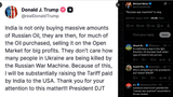 michaeldweiss, &#039;Russian war machine&#039; is new. 04-08-2025 TRUMP ON INDIA BUYING RUSSIAN OIL