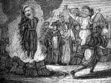 The witch burns