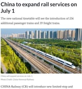 China high speed freight