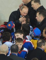 sniffing an boy