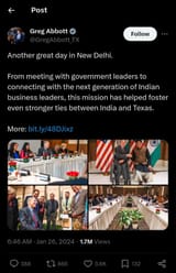 Indo texas relations
