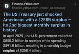 May cash surplus 2025