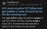 Surplus June 2025