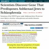 ashkenazi jews, schizophrenia, gene, disease