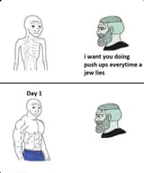 jew lies pushups