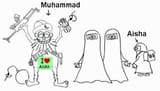 Prophet Muhammad &amp; Aisha his child bride what is Islam all about cartoon