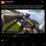 Screenshot 2025-08-07 at 07-40-51 (1) Breaking911 on X BODYCAM Police in Muskogee Okla. fatally shoot man who pulled gun on codes enforcement officer who was there to address high grass https __t.co_17L4tQ0BwM _ X