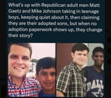 Mike Johnson with adopted son 1