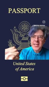 USA passport superman