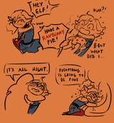 Arrianne gets a pie and a hug
