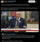 Trump on meeting with Putin and President Zelenskyy 06-08-2025 We had some very good talks with Putin today. There is a good chance HD