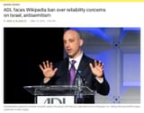 ADL banned from Wikipedia