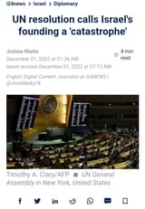 israel existence catastropfe