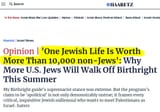 jewish life is worth 10.000 goyim