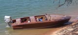 wood motorboat