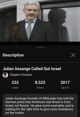 Julian Assange israel