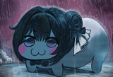 AI Doro in the rain