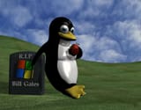 linux penguin video