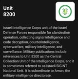 israeli unit 8200