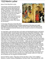 Martin Luther That Jesus Christ Was Born a Jew
