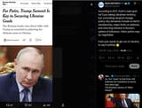 According to NYT, Putin’s main goal isn’t just taking Ukrainian territory, but controlling Ukraine’s foreign policy. Key demands include no NATO 07-08-2025