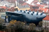 Graz_Kunsthaus_vom_Schlossberg_20061126