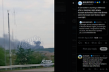 A fuel tanker is burning in Millerovo after a Ukrainian night attack. Russian authorities claim nine drones were shot down over Rostov 08-08-2025