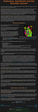 Hedonism Asceticism and the Hermetic Answer Luke&#039;s Webpage