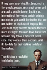 Goebels Jewish tricks moral code