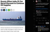 Prune602 07-08-2025 &#039;Russia Offers India $5 Per Barrel Discount to Continue Oil Supplies&#039; Looks like Putin reacted
