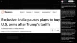 India has suspended purchases of American weapons and canceled the defense minister’s visit to the United States. 08-08-2025 Russia’s seaborne oil exports to India