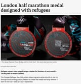 Screenshot 2025-08-08 at 21-27-19 London Big Half marathon medal designed with refugees - BBC News