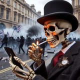 ai_art_british_skelly_smoking_checking_smartphone_riots_britain_flag_ukrainians_invading_russia