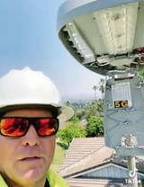 5g LED streetlights and purple street lights